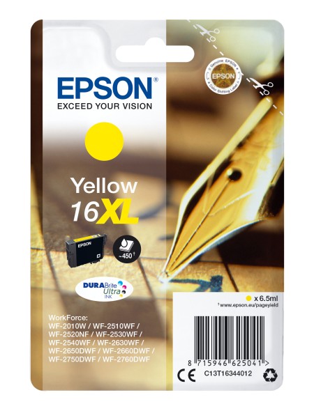 ÷ Tinta original epson t1634 xl amarillo c13t16344012 6.5ml