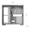 ÷ Caja e-atx torre gaming mars gaming mcv4 pink xxl premium custom doble ventana de cristal templado c