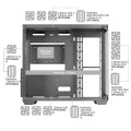 ÷ Caja e-atx torre gaming mars gaming mcv4 pink xxl premium custom doble ventana de cristal templado c