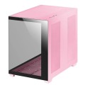÷ Caja e-atx torre gaming mars gaming mcv4 pink xxl premium custom doble ventana de cristal templado c