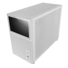 ÷ Caja microatx gaming mars gaming mc-lcd blanca con pantalla ips 8