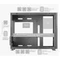 ÷ Caja microatx gaming mars gaming mc-lcd blanca con pantalla ips 8