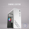 ÷ Caja atx semitorre gaming mars gaming mc100 white frontal y chasis en acero ultra-ligero 1xventilado