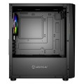 ÷ Caja micro atx gaming unyka mini glayze led frontal argb cristal lateral templado