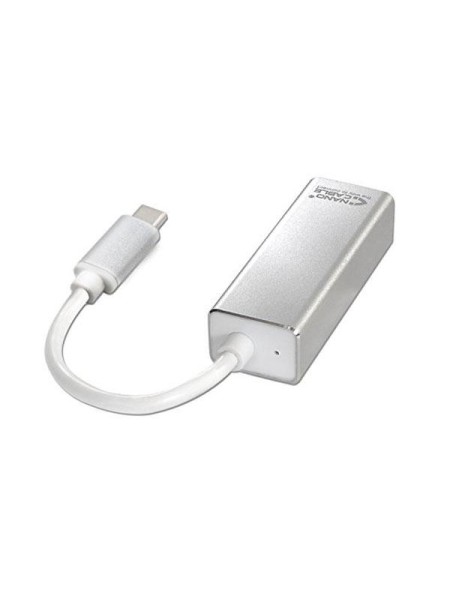Adaptador conversor Type-C a Ethernet Gigabit RJ45 / 15cm / Nanocable 10.03.0402