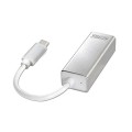 Adaptador conversor Type-C a Ethernet Gigabit RJ45 / 15cm / Nanocable 10.03.0402