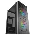 ÷ Caja microatx gaming mars gaming mc-core black frontal metal-mesh con 2 ventiladores frgb 120mm vent