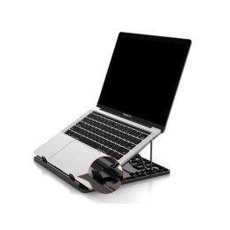 ÷ Soporte de portatil conceptronic de aluminio color negro