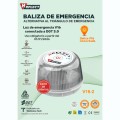 Baliza Geolocalizable HRFLECT / Homologada V16 / DGT 3.0 / Luz Flash / Visibilidad + 1 km / IP54 / 66296